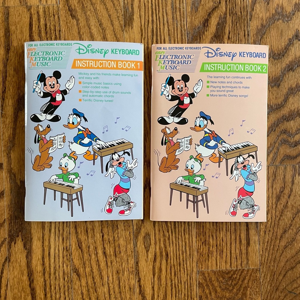 Disney Keyboard Instruction Books with Mickey and Friends - 1 and 2